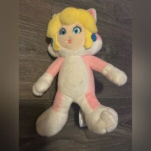 Nintendo Super Mario 3D World Neko Cat Princess Peach Plush Toy